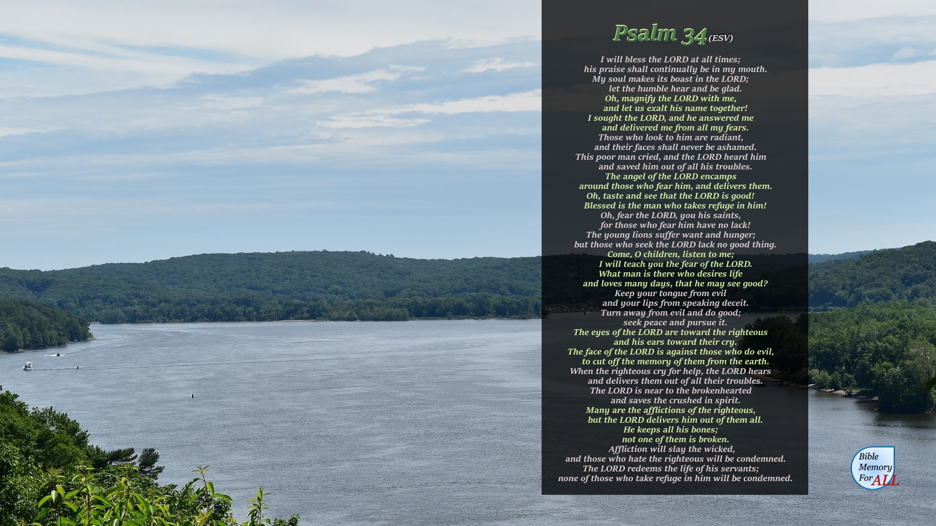 View all posts in Psalm 34. 